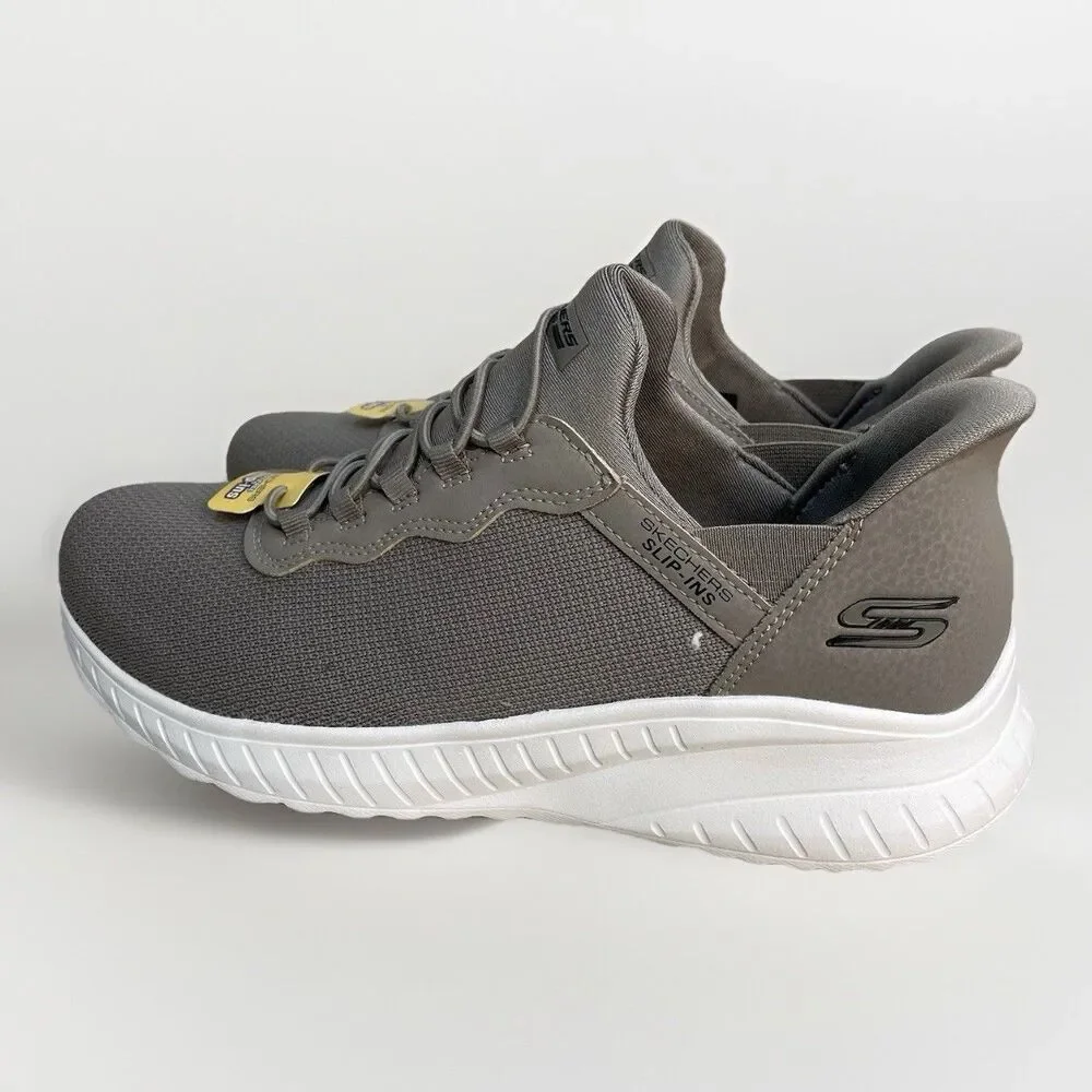 SKECHERS Bobs Sport Womens Size 9 Slip Ins Sneakers Taupe Hands Free Gray New - Picture 3 of 11
